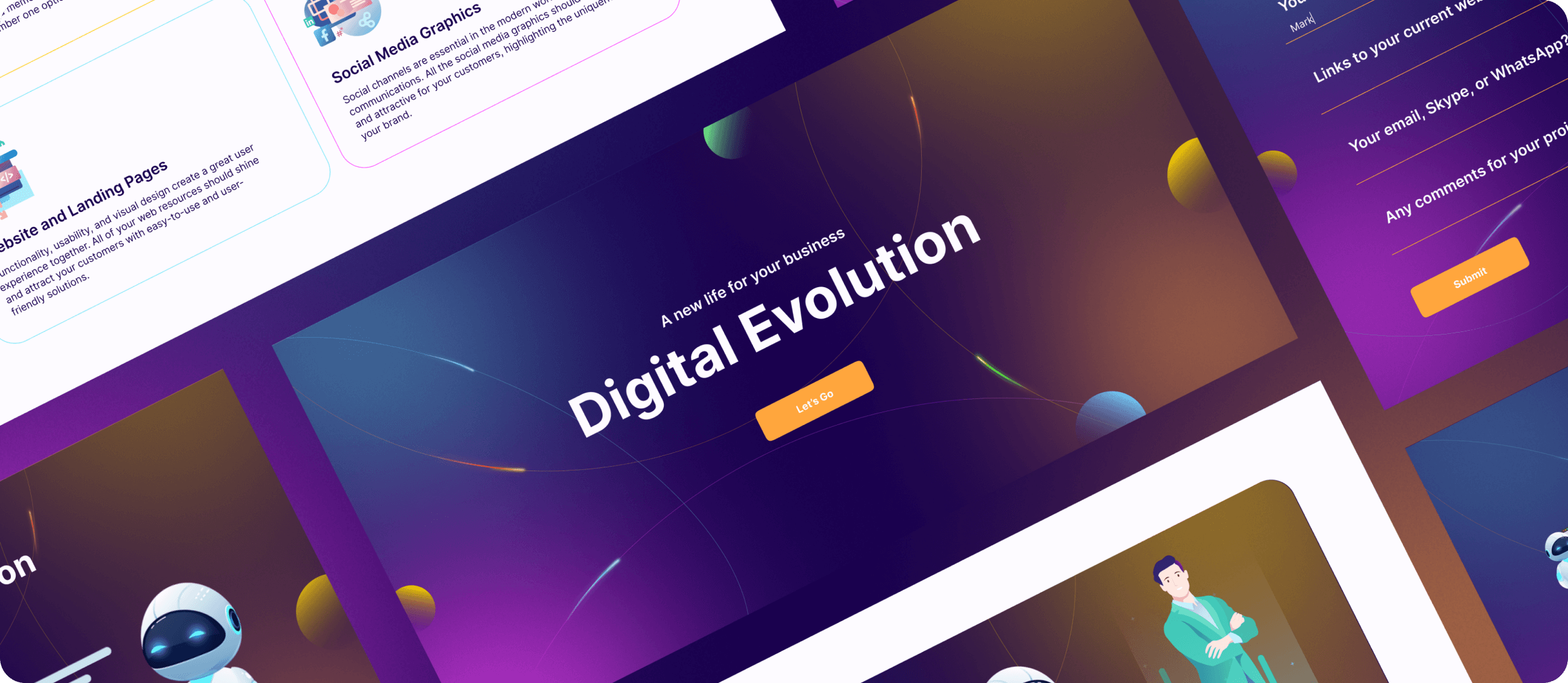 Digital Evolution screens